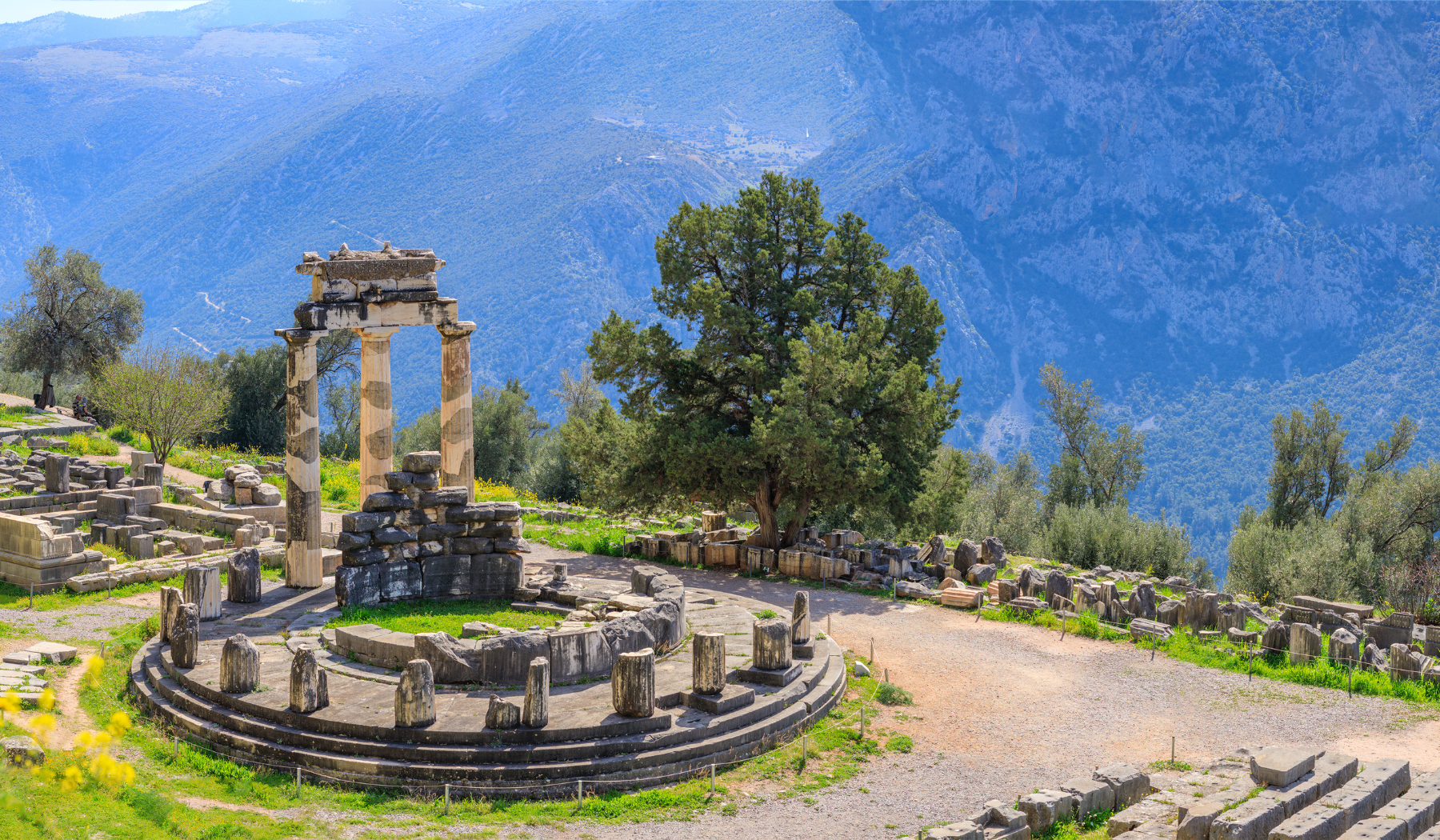 Nature et ruines en Grèce